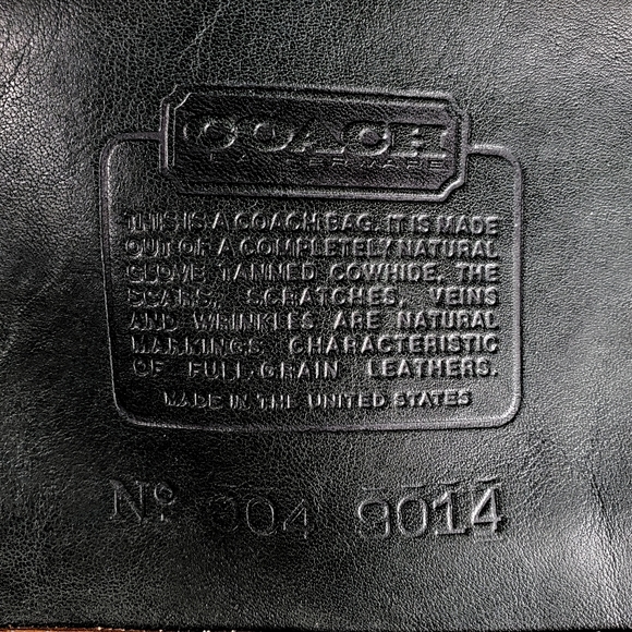 COACH Natural Full Grain Leather Crossbody Bag - Picture 10 of 13